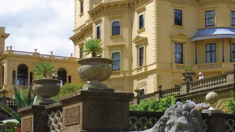 Osborne House — Italianate Renaissance-revival royal residence with twin campanile towers, set above formal terraces