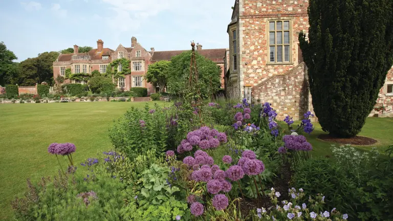 The Glyndebourne opera house and its surrounding gardens in the Sussex countryside
