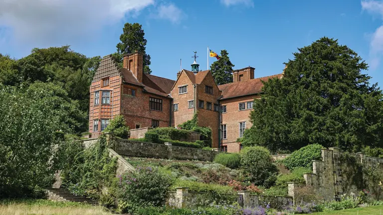 Chartwell — red-brick Kentish country house, the family home of Sir Winston Churchill, set above its lake and gardens